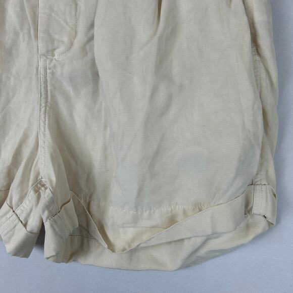 Rails Monty Lyocell Linen Blend Shorts Cream 3.5" Inseam Women's Size M - Picture 3 of 9